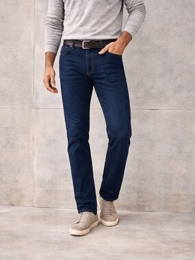 Peter Millar Pilot Mill Denim Jeans 33 Classic Fit Straight Dark Wash NWOT